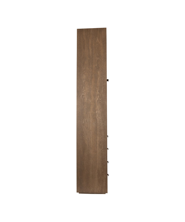 Oak Cabinet Armarium 1 door 4 drawers Glay