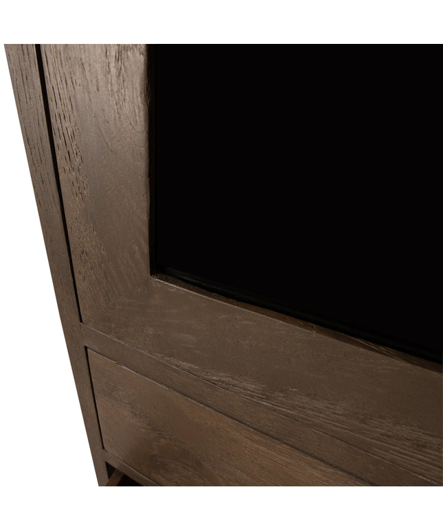 Oak Cabinet Armarium 1 door 4 drawers Glay