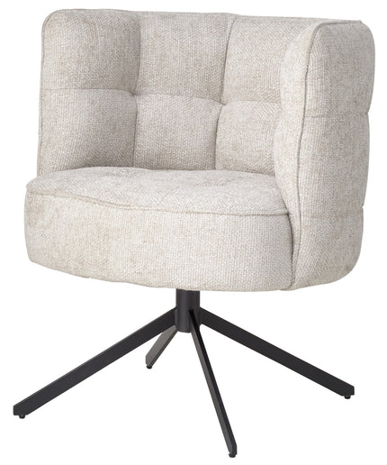 Odin Cream dining chair legacy 15 dove black leg