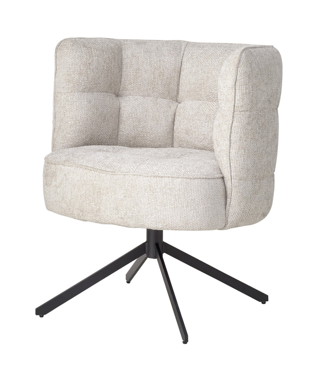 Odin Cream dining chair legacy 15 dove black leg