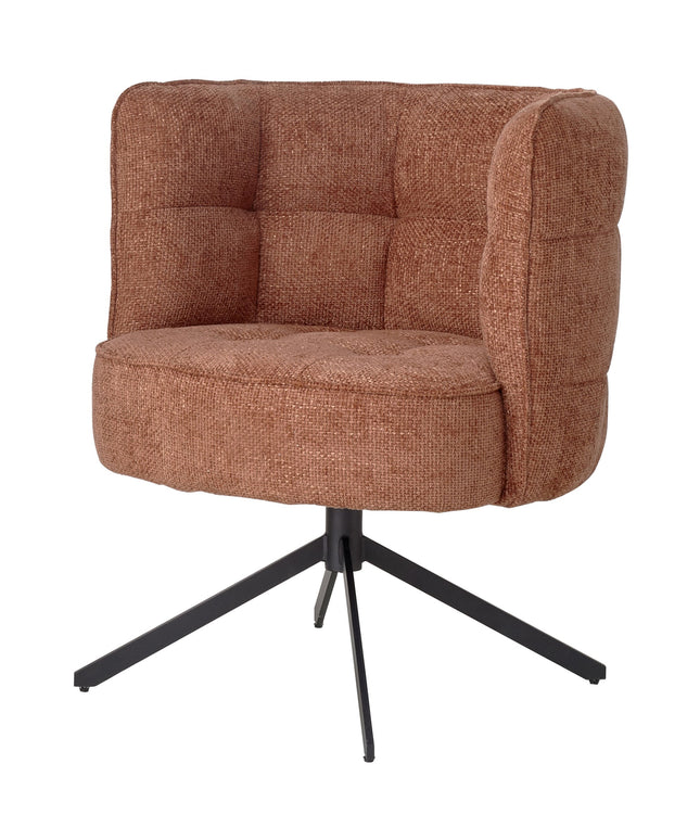 Odin Rust diningchair legacy 6 deepterra black leg