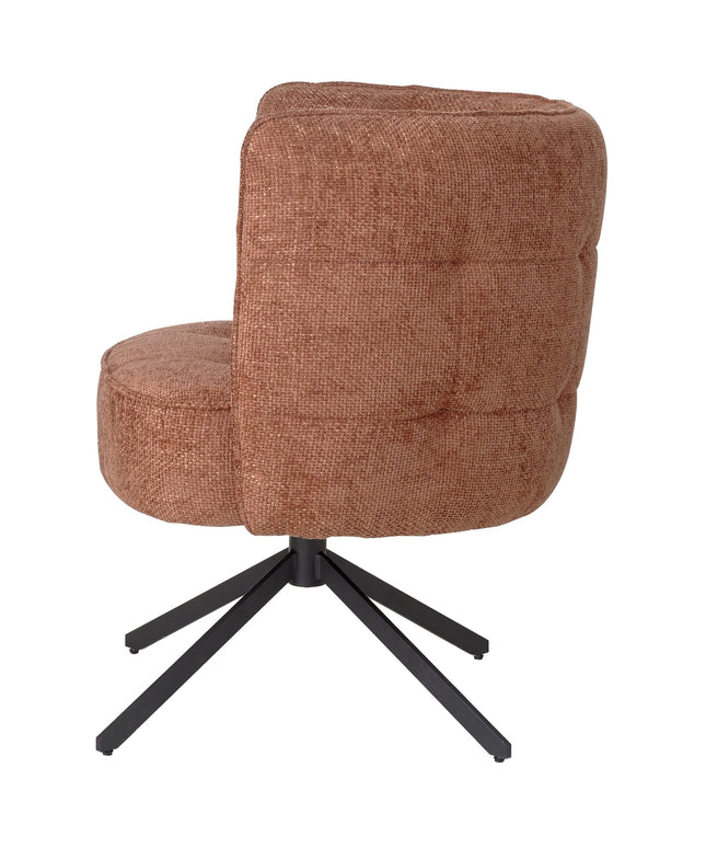 Odin Rust diningchair legacy 6 deepterra black leg
