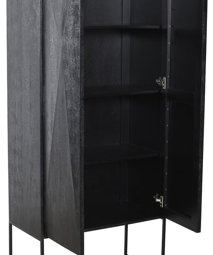 Onyx cabinet black 2 drs