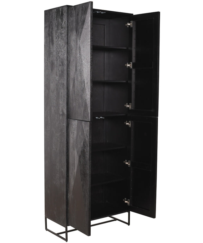 Onyx Cabinet black 4 drs
