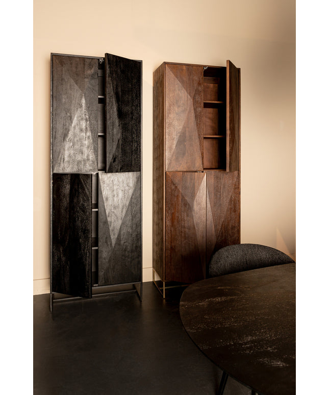 Onyx Cabinet black 4 drs