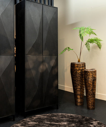 Onyx Cabinet black 4 drs