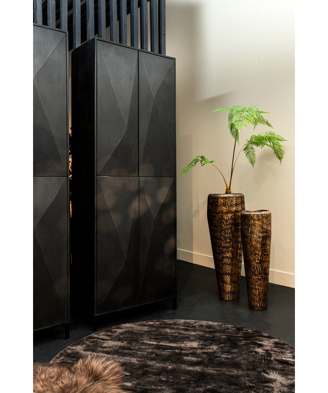 Onyx Cabinet black 4 drs