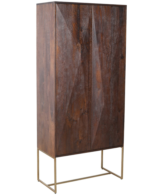 Onyx cabinet brown 2 drs