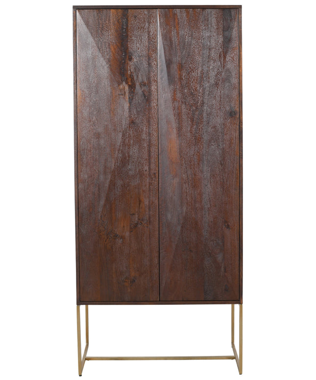 Onyx cabinet brown 2 drs