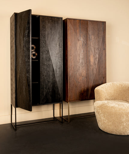 Onyx cabinet brown 2 drs