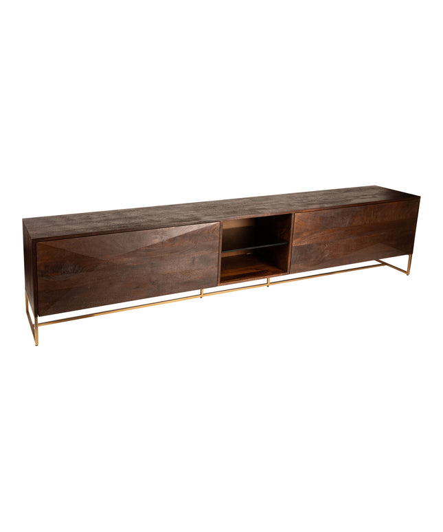Onyx TV Cabinet Brown/Gold