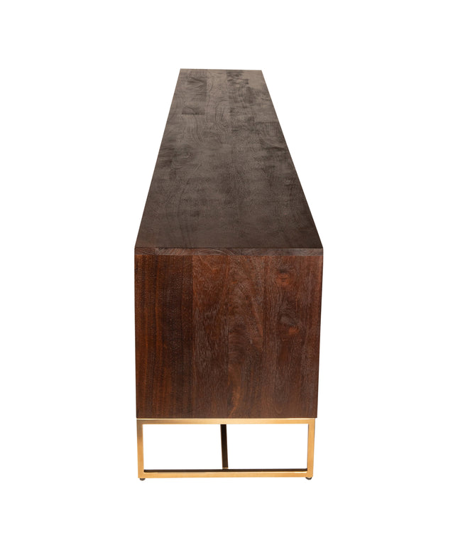 Onyx TV Cabinet Brown/Gold