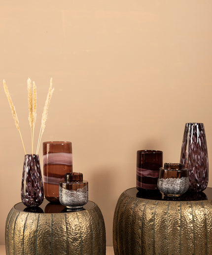 Reddick Gold iron coffeetable glass top set of 2