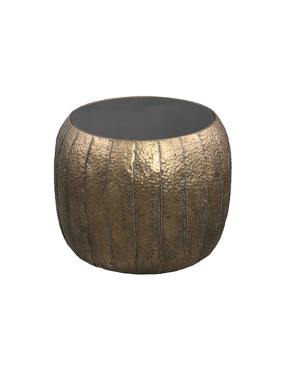 Reddick Gold iron coffeetable glass top set of 2