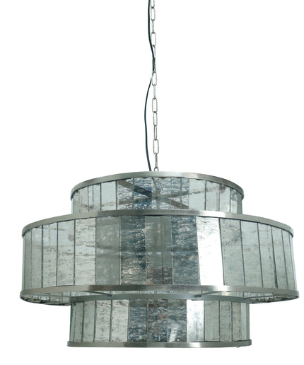 Render Brass iron hanging lamp antique round glass
