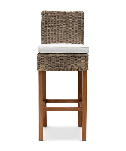 Rustic Rattan Bar Stool