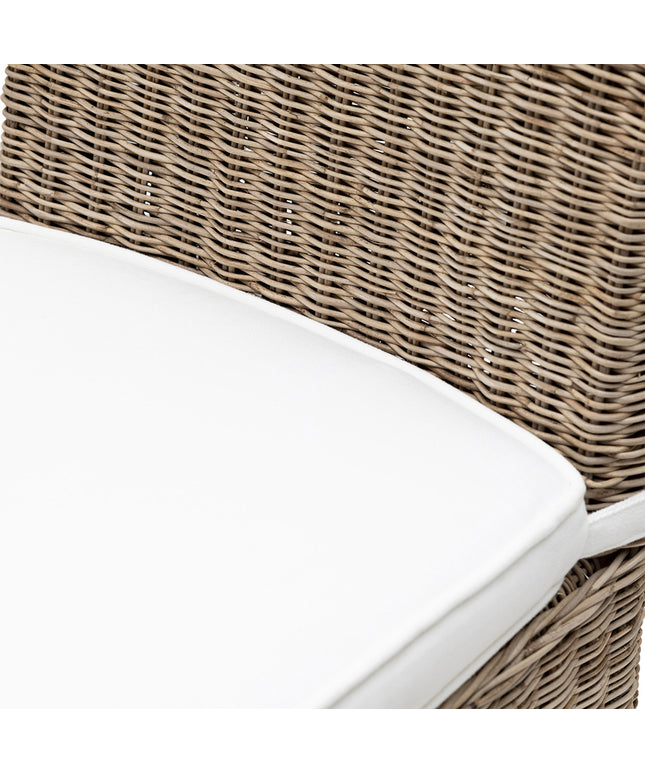 Rustic Rattan Bar Stool