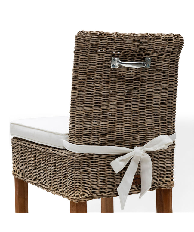Rustic Rattan Bar Stool