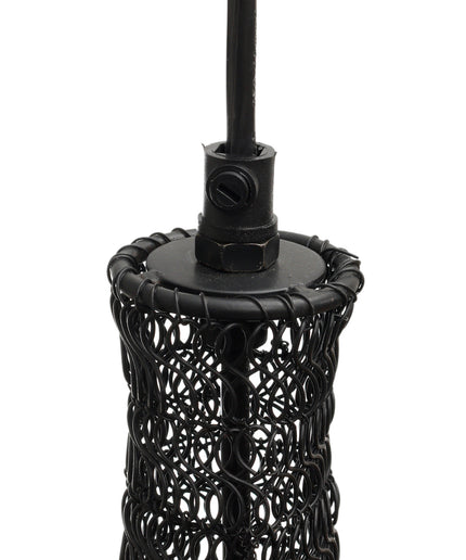 Sarsa Black iron hanging lamp wire design