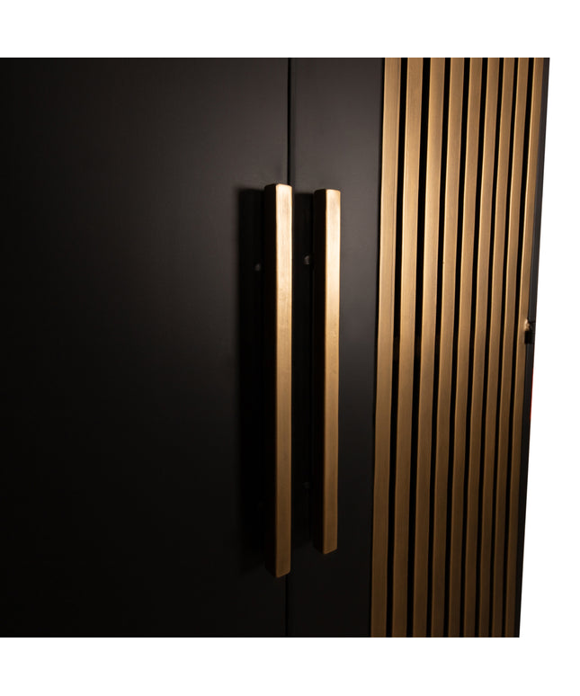 Sayan cabinet black and gold