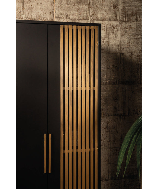 Sayan cabinet black and gold
