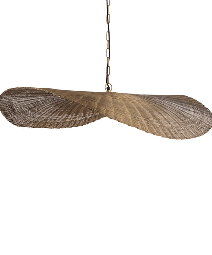 Shauney Gold iron wavy hanging lamp round L