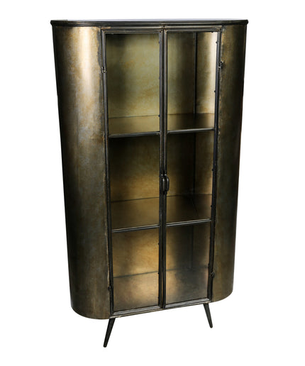 PTMD Spacer brass ijzer glazen deur kast hoog