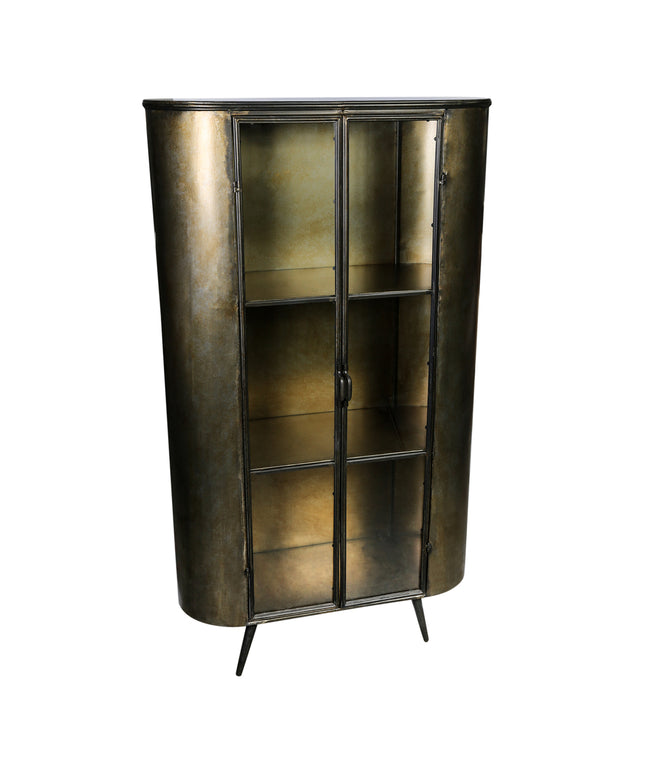 PTMD Spacer brass ijzer glazen deur kast hoog