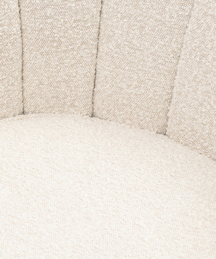St. Lewis Swivel Armchair WhiteSand