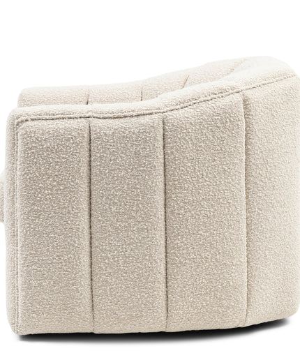 St. Lewis Swivel Armchair WhiteSand