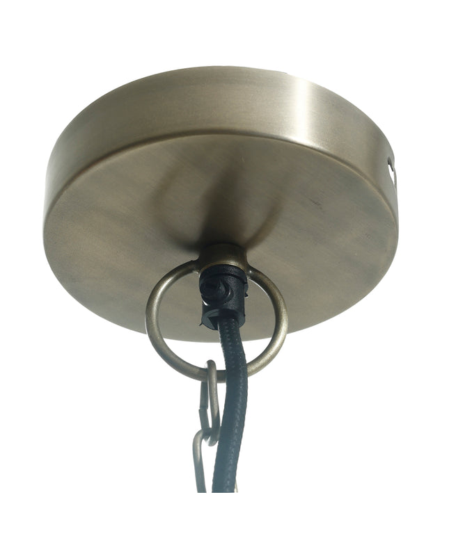 Syna Brass iron hanging lamp egg shape L