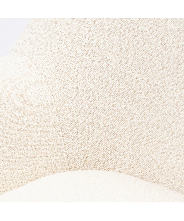 The Jill Swivel Chair White Sand
