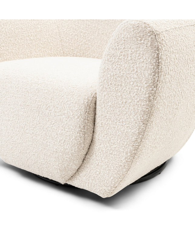 The Jill Swivel Chair White Sand