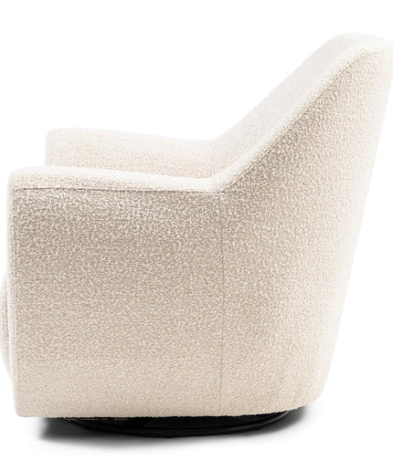The Jill Swivel Chair White Sand