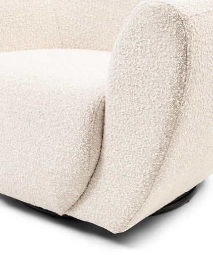 The Jill Swivel Chair White Sand