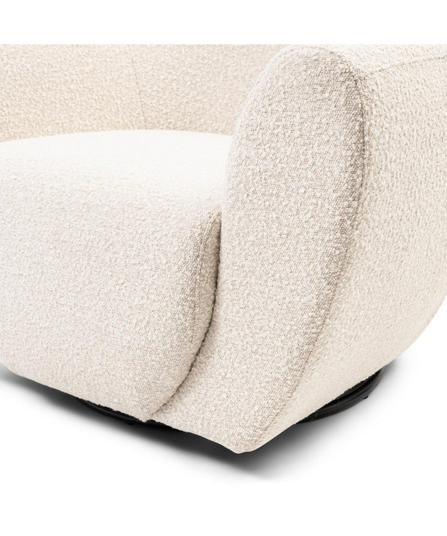 The Jill Swivel Chair White Sand