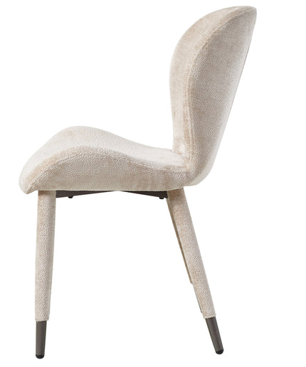 Thor beige diningchair aphrodite fabric leg
