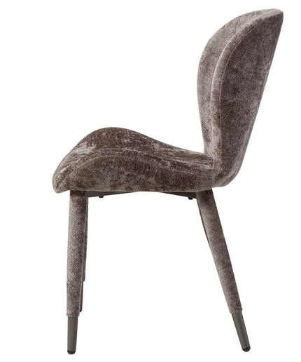Thor mocca diningchair aphrodite fabric leg