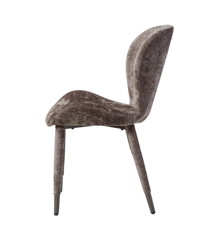 Thor mocca diningchair aphrodite fabric leg