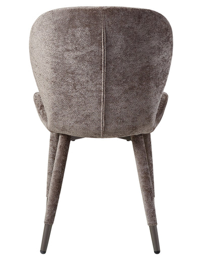 Thor mocca diningchair aphrodite fabric leg