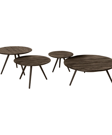 Thyrsa Black recycled teak wood coffee table SV4