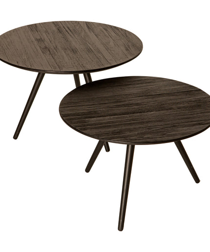 Thyrsa Black recycled teak wood coffee table SV4