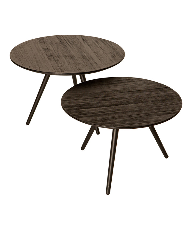 Thyrsa Black recycled teak wood coffee table SV4