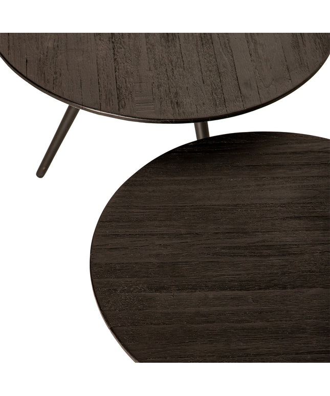 Thyrsa Black recycled teak wood coffee table SV4