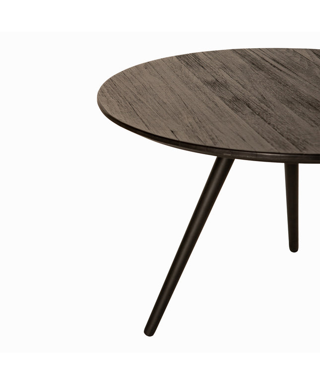 Thyrsa Black recycled teak wood coffee table SV4