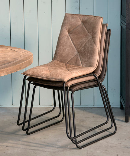 Venice Park Stack Chair Pel Coffee