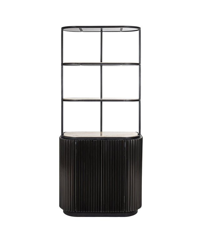 Wandkast Hampton 2-deuren 2-planken (Dark brown)