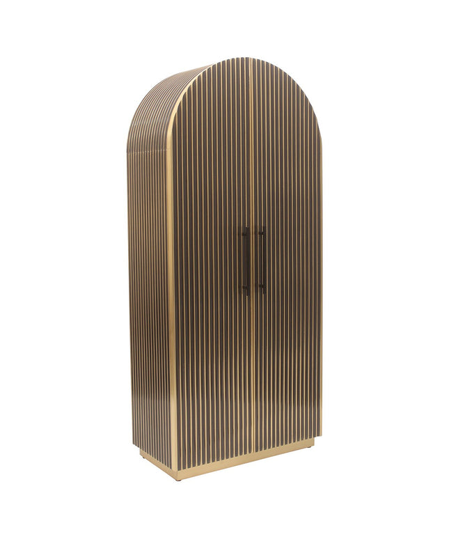 Wandkast Les Arcs 2-deurs (Brushed Gold)