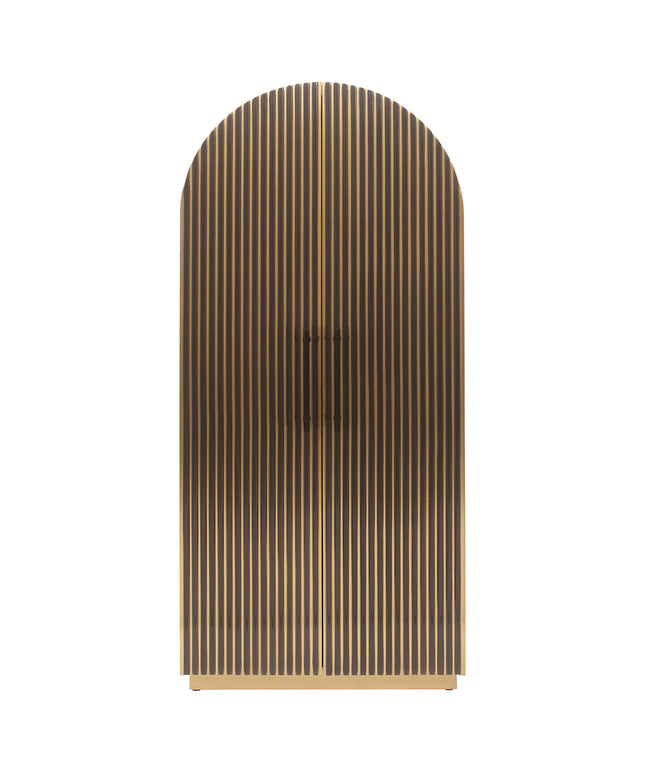 Wandkast Les Arcs 2-deurs (Brushed Gold)