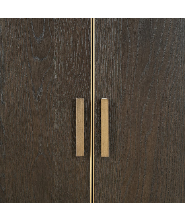 Wandkast Rivertree 3-planken 2-deurs (Brown)